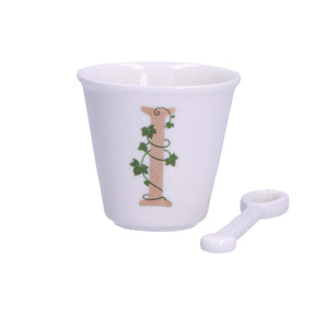 Tazza caffè Unico La Porcellana Bianca in porcellana bianca 75 ml