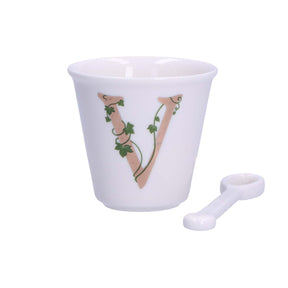 Bicchierino caffè La Porcellana Bianca in porcellana bianca 75ml h6cm