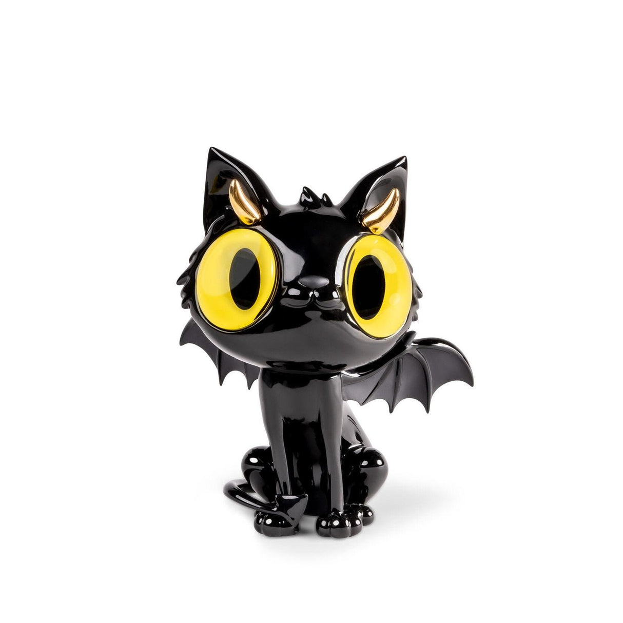 Statuina Little Devil Cat Lladrò in porcellana 26x20 cm edizione limitata