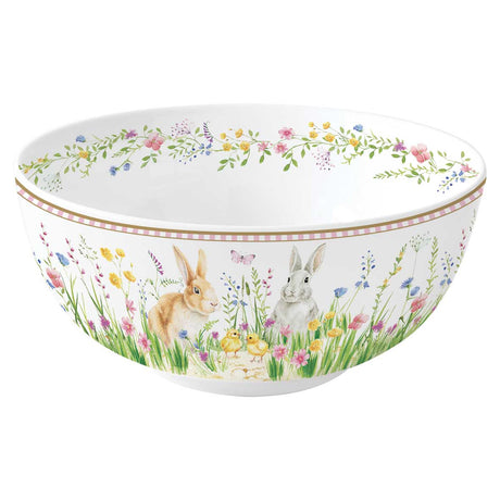 Ciotola Pasqua Easy Life in porcellana decorata Happy Easter 23 cm