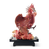 Scultura Fenice Lladrò in porcellana decorata 49x37 cm