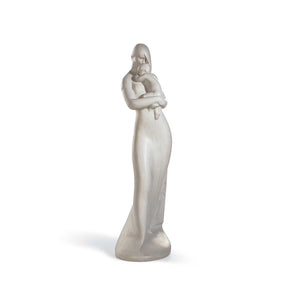 Statuina Mamma con Bimbo Lladrò in porcellana lucida 50x13x18 cm