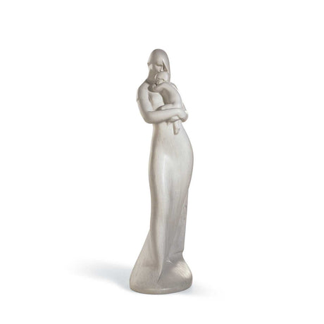 Statuina Mamma con Bimbo Lladrò in porcellana lucida 50x13x18 cm