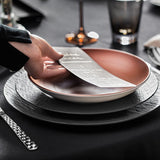 VILLEROY &amp; BOCH Manufacture Rock Set 6 Pieces Pizza Plate 32cm Black