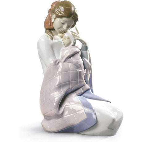 Statuina La mia piccola NAO in porcellana decorata a mano 22x11 cm