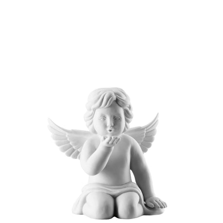 ROSENTHAL Statuina Figurina Engel Gross Angelo Baciamano 14cm Porcellana