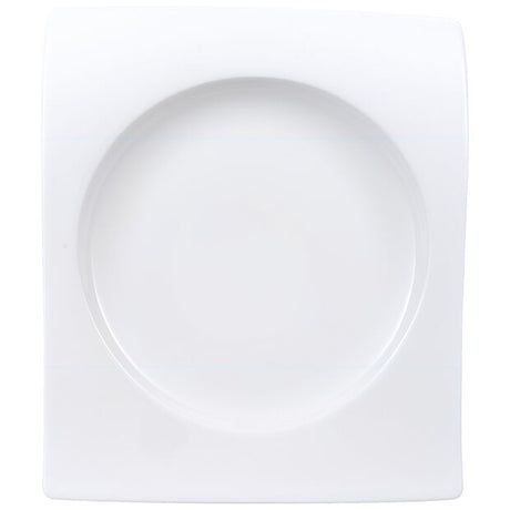 Piatto colazione NewWave Villeroy & Boch in porcellana asimmetrica 24x22 cm
