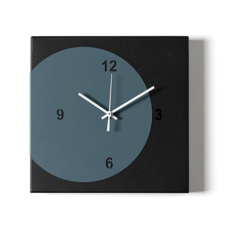 Orologio Ecleo Arti & Mestieri in ferro colore nero petrolio 28x28 cm