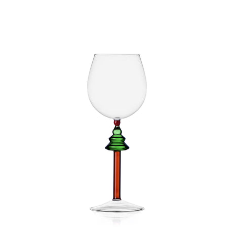 Calice Wish Tree Ichendorf in vetro borosilicato con albero verde 22 cm