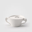 Zuccheriera NewWave Villeroy & Boch in porcellana bianca dal design asimmetrico