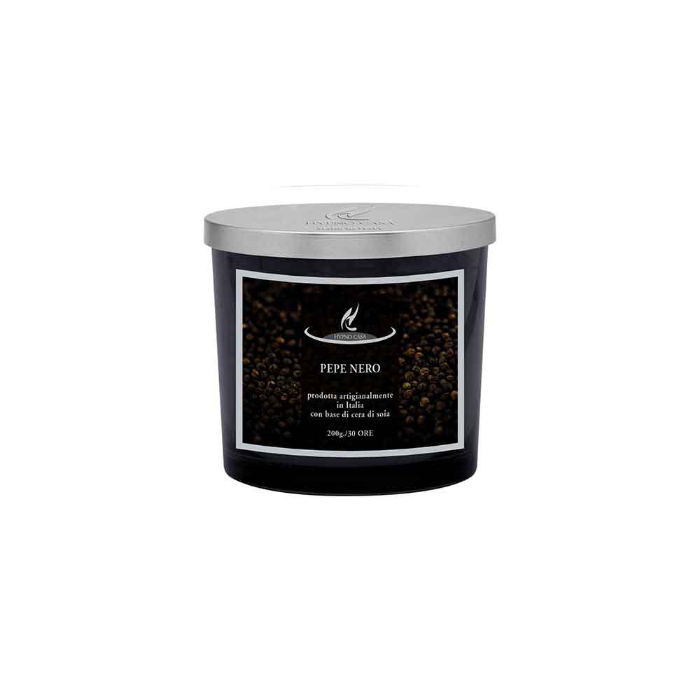 Candela profumata Pepe Nero Hypno Casa in cera di soia 200gr