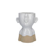 Vaso Cachepot eIoFischio Rituali Domestici in ceramica 16x21 cm