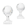 Fermalibri palline da golf Abhika in vetro trasparente set 2 pezzi