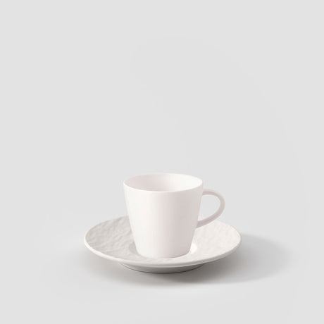 Tazza espresso Villeroy & Boch Manufacture Rock in porcellana bianca opaca