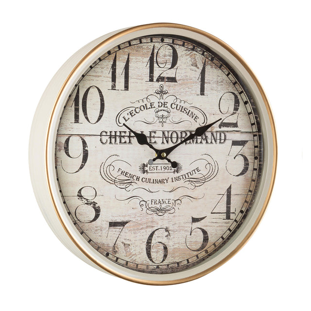 Orologio da parete Bistrot Bizzotto in metallo stile retrò 40 cm