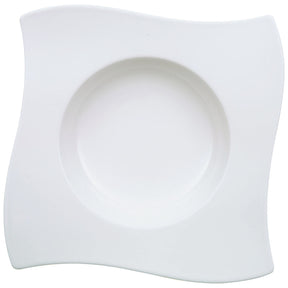 Piatto fondo NewWave Villeroy & Boch in porcellana asimmetrica 24 cm