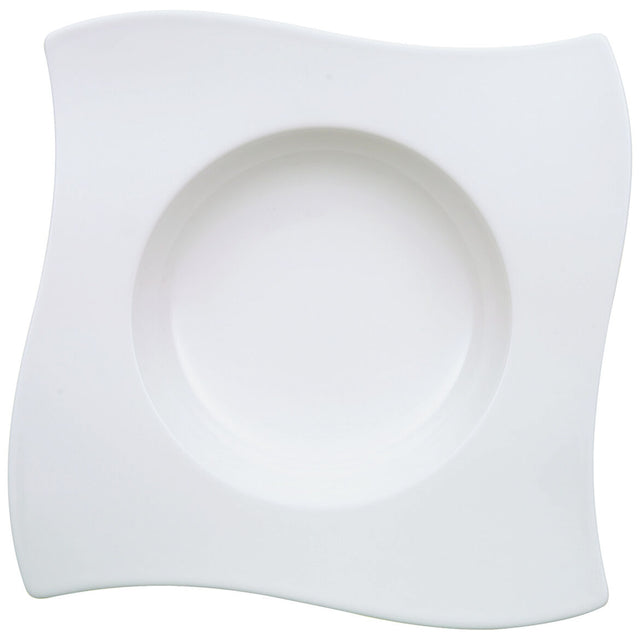 Piatto fondo NewWave Villeroy & Boch in porcellana asimmetrica 24 cm