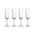 Set 4 flute spumante Villeroy & Boch NewMoon in cristallo asimmetrico