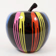Mela decorativa Drimmer in poliresina multicolore con colature 38 cm
