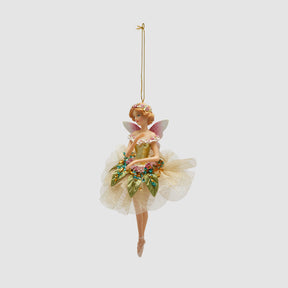 Fata natalizia EDG Enzo De Gasperi in resina decorata 16 cm