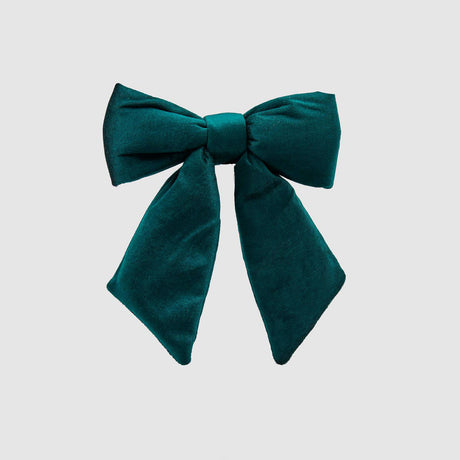 Fiocco natalizio EDG in velluto verde 22x26 cm decorazione
