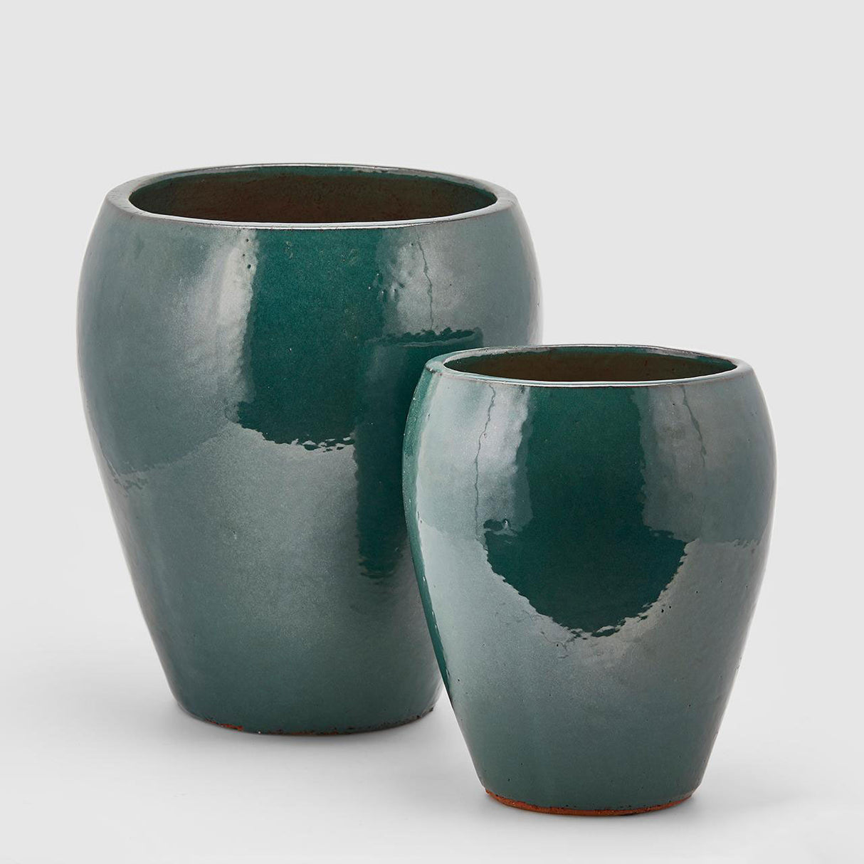Vaso porta piante Glaze EDG in ceramica verde smaltata 32x28 cm