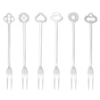 Set 6 forchette dessert Party Oriental Sambonet in acciaio inox decorato