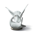 Scultura Nido d'Amore Lladrò in porcellana lucida 24x25 cm