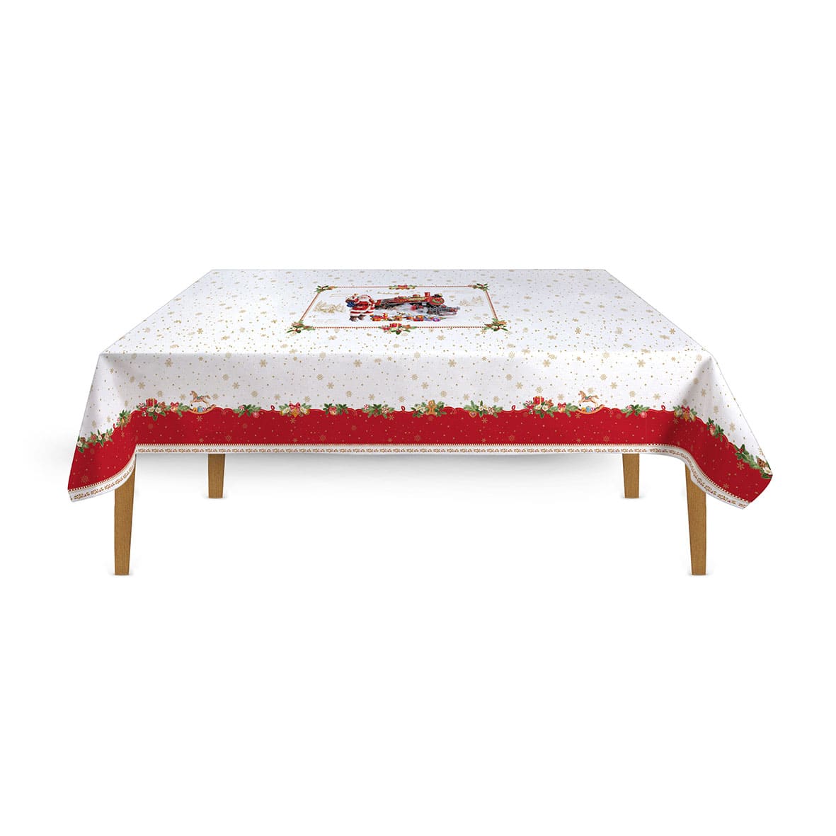 Tovaglia natalizia Easy Life in cotone rettangolare 250x145 cm