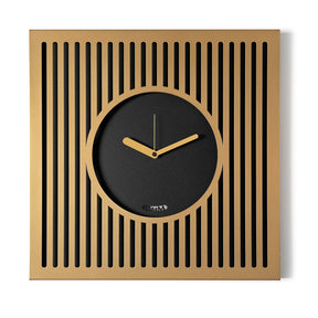 Orologio da parete Tiffany Arti & Mestieri in ferro laccato nero 50x50 cm