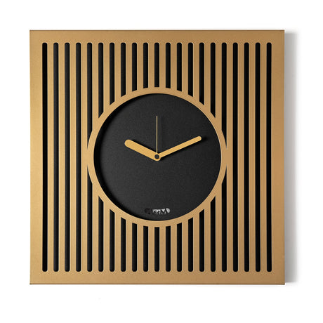 Orologio da parete Tiffany Arti & Mestieri in ferro laccato nero 50x50 cm