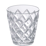Bicchiere acqua Crystal Koziol in plastica trasparente sfaccettata 250 ml