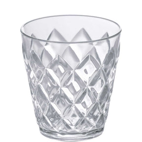 Bicchiere acqua Crystal Koziol in plastica trasparente sfaccettata 250 ml
