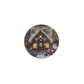 Sottopiatto natalizio Brandani in plastica decorata diametro 40 cm