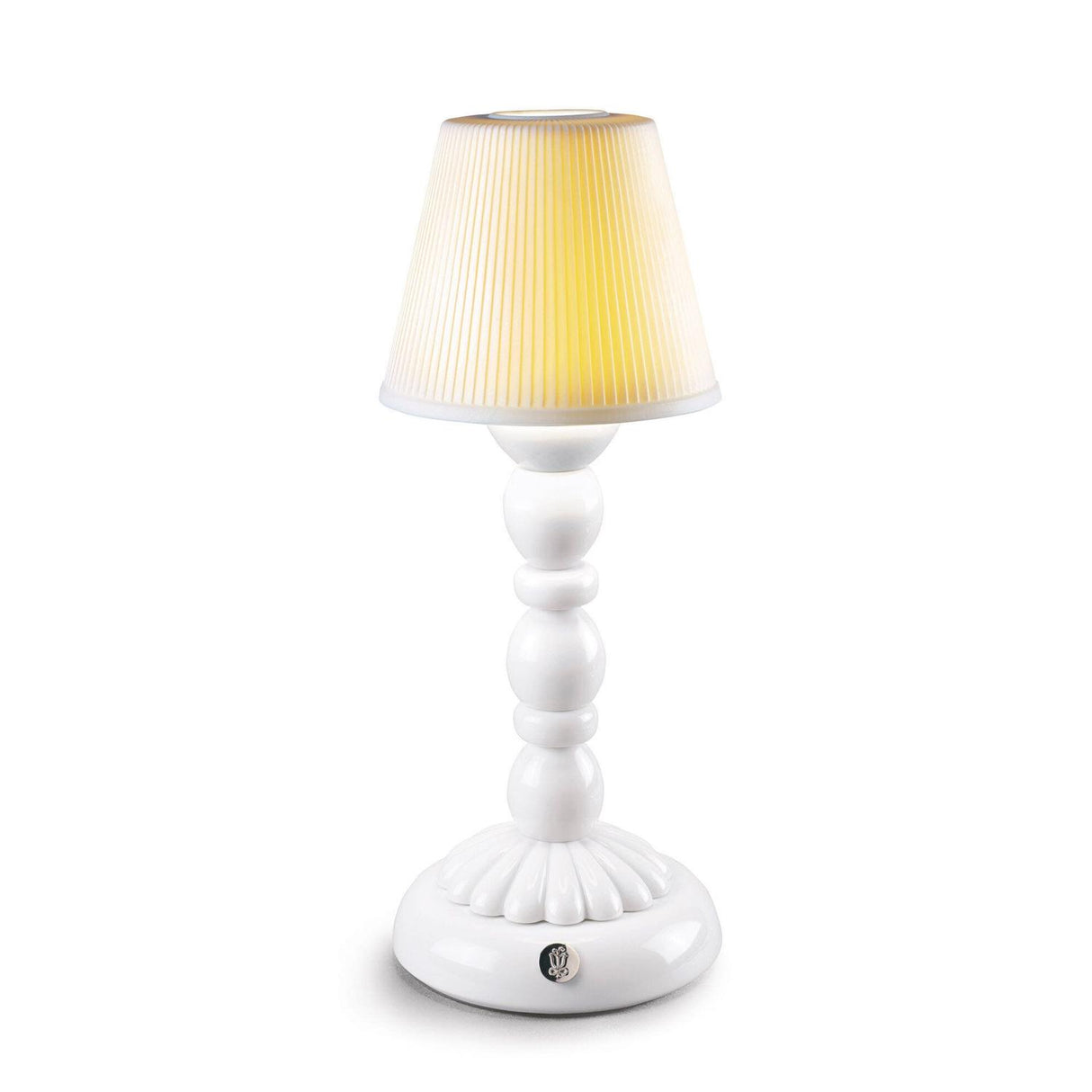Lampada da tavolo Firefly Palm Lladrò in porcellana lucida 30x12 cm