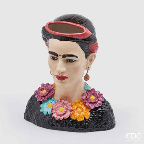 Vaso Frida Kahlo EDG in ceramica decorativa 19x29x34 cm