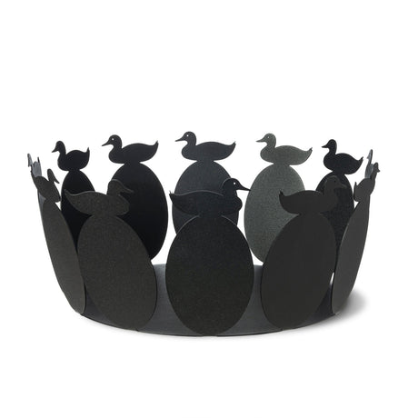 Centrotavola Duck Arti & Mestieri in ferro nero 13,5x31 cm