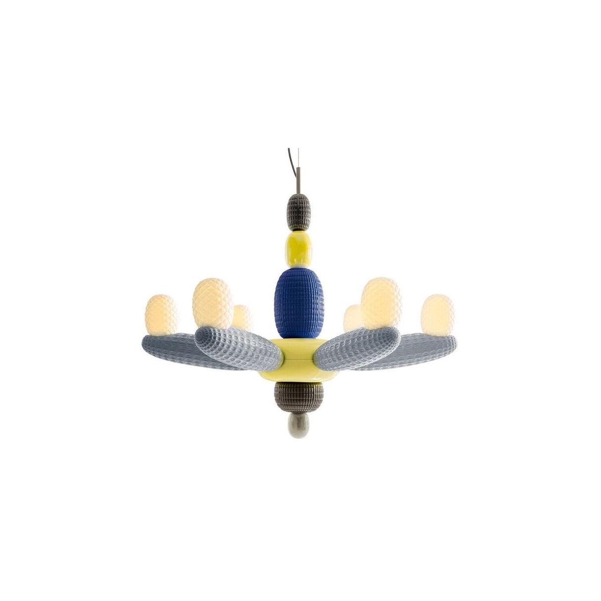 Lampada a sospensione Soft Blown Lladrò in porcellana opaca 80x96 cm