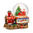 Palla di neve con carillon Palais Royal treno natalizio 16x15 cm
