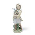 Statuina Melodia Mattutina Lladrò in porcellana brillante 22x10 cm