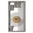 Orologio Gropius Arti & Mestieri in ferro laccato fango oro 75x40 cm