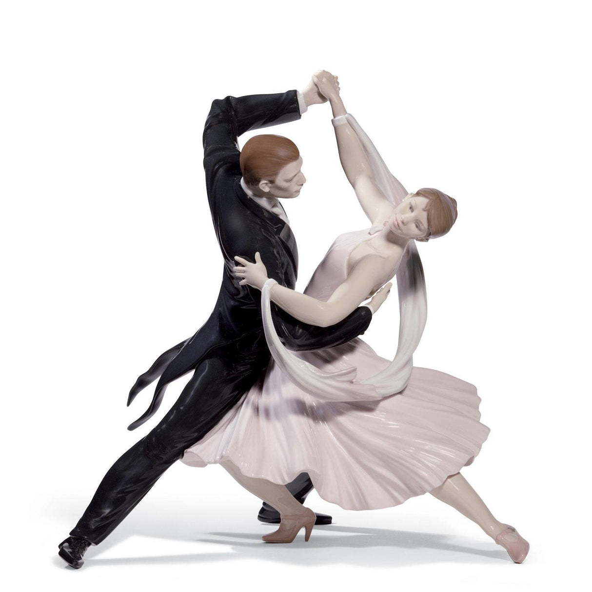 LLADRO' Figurina Coppia Elegante Foxtrot Edizione Limitata 37x36cm Porcellana