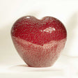 Lampada da tavolo Affection Drimmer in vetro rosso a forma di cuore 28x32 cm