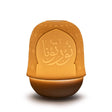 Litofania Mihrab Lladrò in porcellana traslucida 12x9 cm
