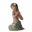 Statuina Bimba Brezza del Pacifico Lladrò in porcellana 20x13 cm