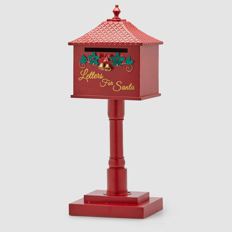 Cassetta posta Babbo Natale EDG in poliresina rossa 94x34x27 cm