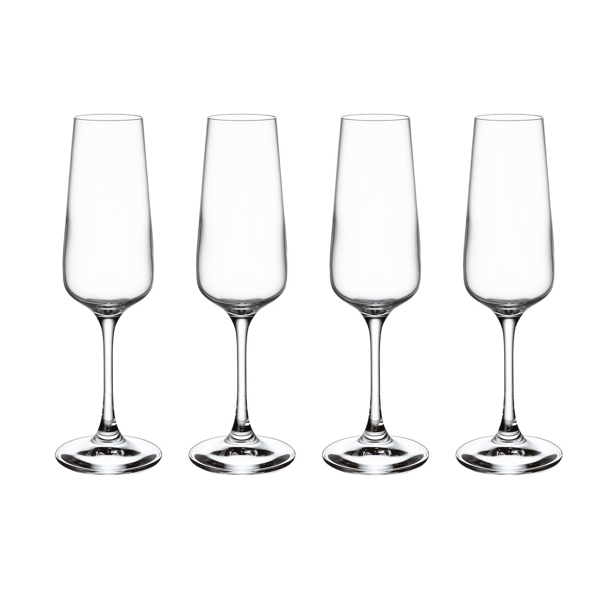 VILLEROY &amp; BOCH Ovid Sparkling Wine Goblet Glass Set 4 Pieces 250ml Crystal
