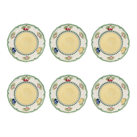 Set piatti frutta French Garden Villeroy & Boch in porcellana 21 cm