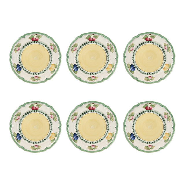 Set piatti frutta French Garden Villeroy & Boch in porcellana 21 cm