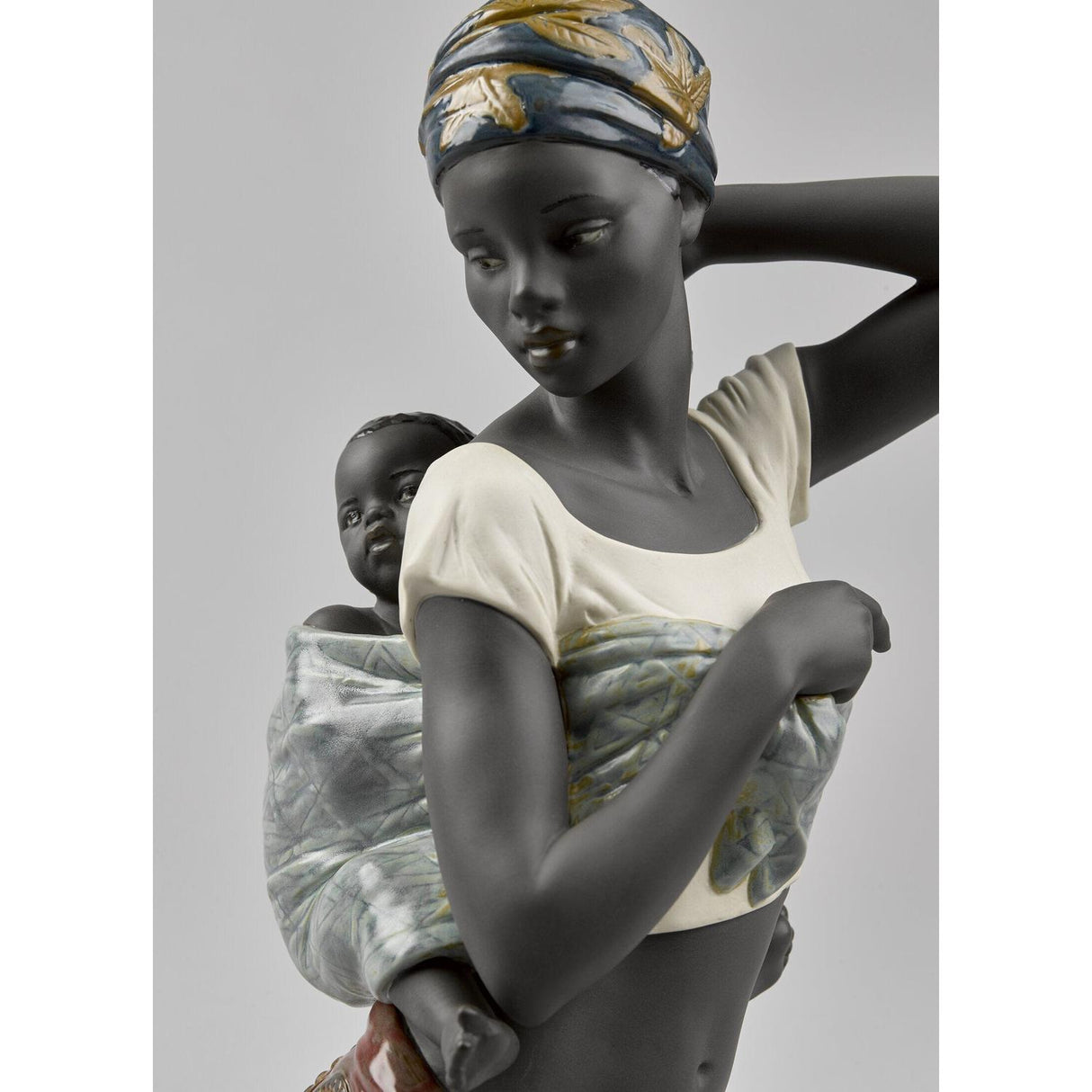 LLADRO' Figurina Sapore Africano 38x20cm Porcellana